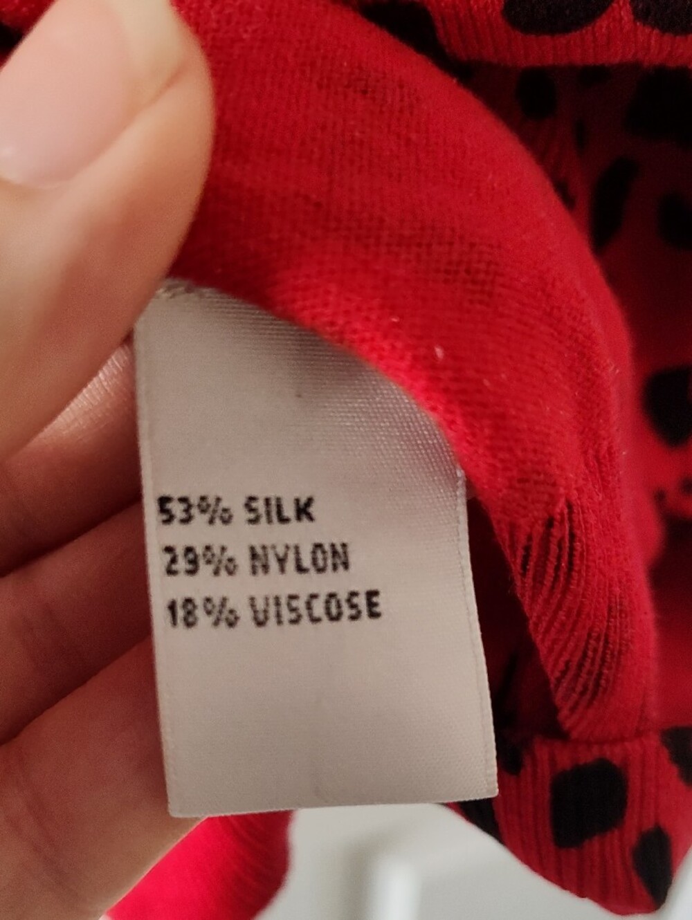 Jones New York Red Leopard Ruffle-Front Cardigan - Picture 3 of 5